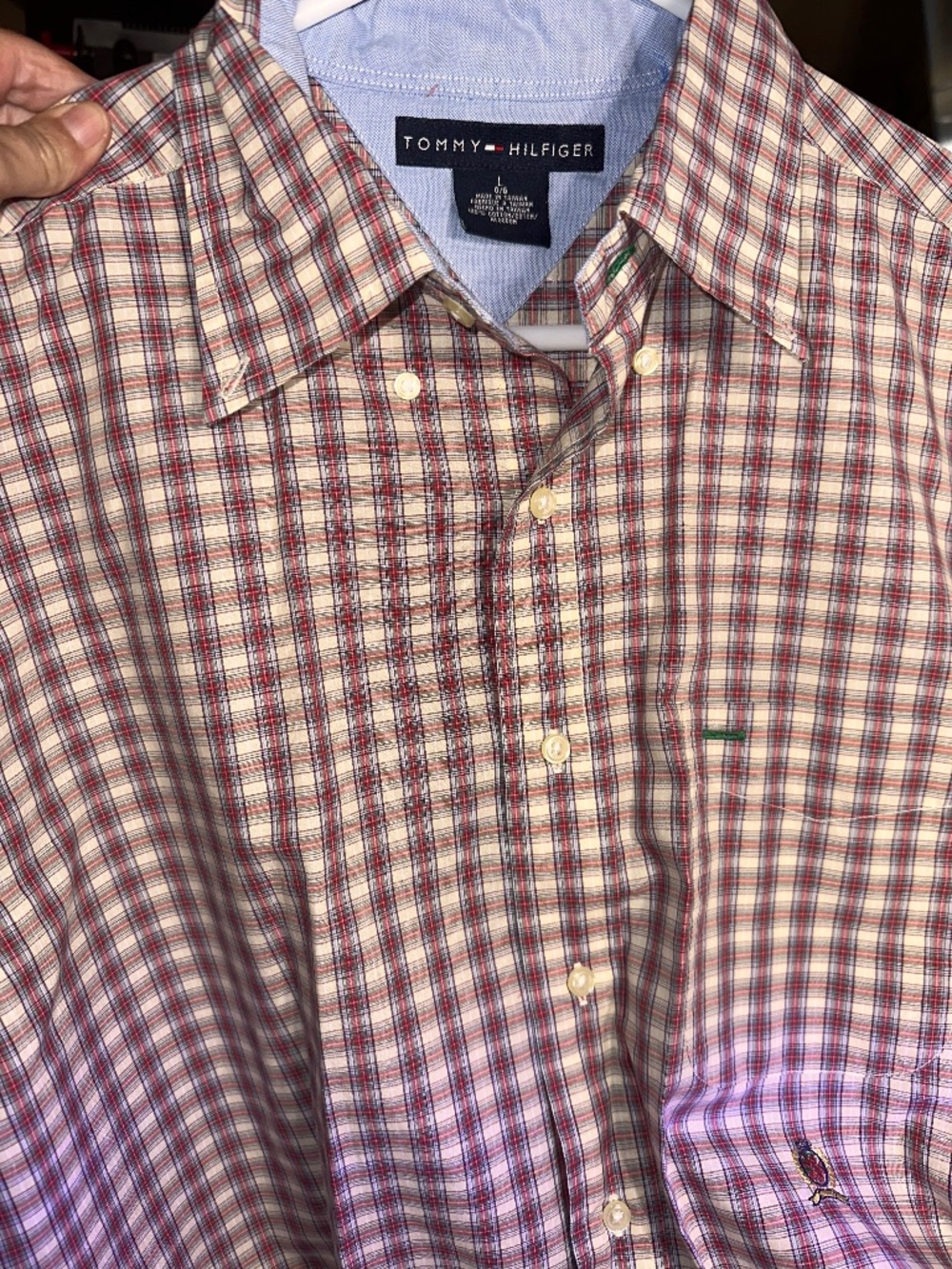 Vintage Y2K Tommy Hilfiger "Chu-Chu" Short Sleeve Button Down Shirt (SGDC56)